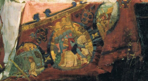 Main Product Photo of The Lady of Shalott Detail, Bottom Painting by John William Waterhouse