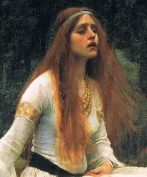 The Lady of Shalott Detail-Top by John William Waterhouse Oil Painting
