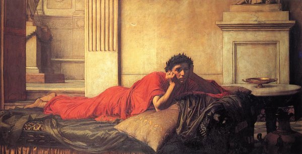 Main Product Photo of The Remorse of Nero after the Murder of His Mother Painting by John William Waterhouse