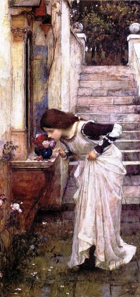 Main Product Photo of The Shrine Painting by John William Waterhouse