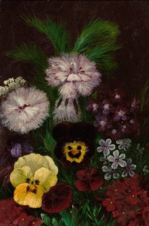Mixed bouquet by John Williamson Oil Painting
