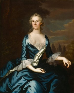 Mrs. Charles Carroll of Annapolis by John Wollaston Oil Painting