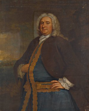 Portrait of a Ship Owner by John Wollaston Oil Painting