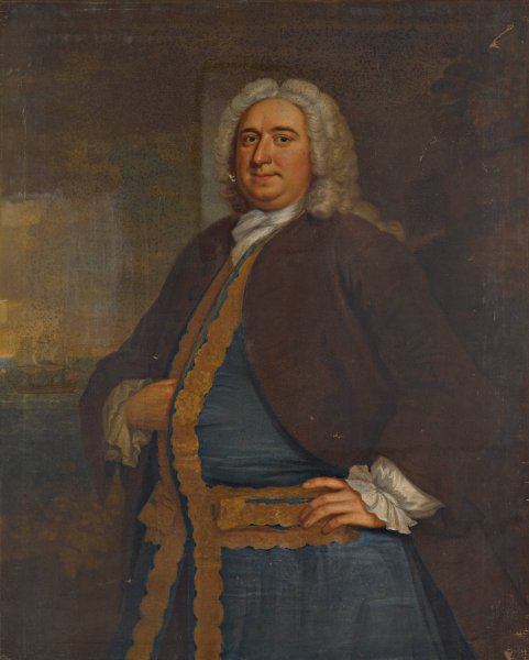 Main Product Photo of Portrait of a Ship Owner Painting by John Wollaston