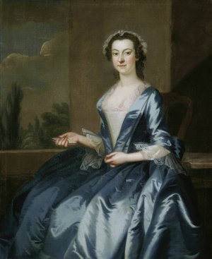 Portrait of a Woman by John Wollaston Oil Painting
