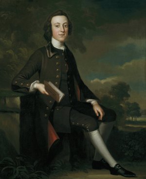 Portrait of a Young Man by John Wollaston Oil Painting