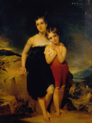 The Orphans by John Wood Oil Painting