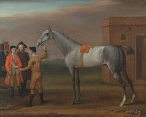 Lamprey, with His Owner Sir William Morgan, at Newmarket by John Wootton Oil Painting