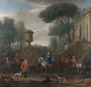 Preparing for the Hunt by John Wootton Oil Painting
