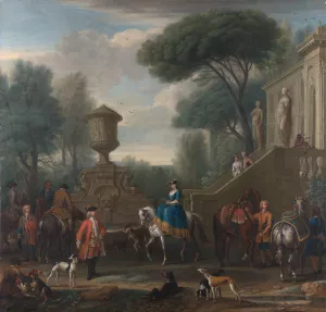Preparing for the Hunt by John Wootton Oil Painting