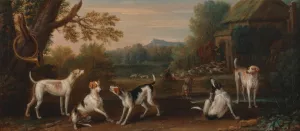 Releasing the Hounds by John Wootton Oil Painting