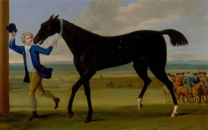 The Duke of Rutland's Bonny Black by John Wootton Oil Painting