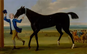 The Duke of Rutland's Bonny Black by John Wootton Oil Painting