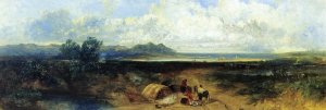 The Rivals, from Malldraeth Bay, Anglesey Oil painting by John Wright Oakes