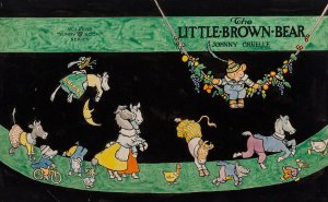 The Little Brown Bear book cover by Johnny Gruelle Oil Painting