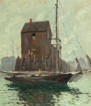 Low Tide by Jonas Lie Oil Painting