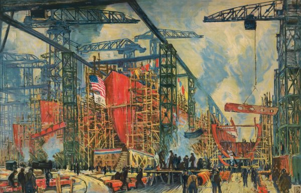 Main Product Photo of On the job for victory  Painting by Jonas Lie