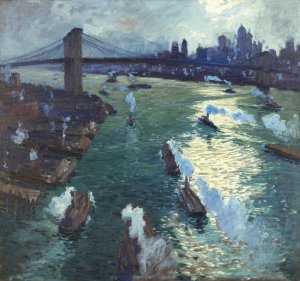 Path of gold by Jonas Lie Oil Painting