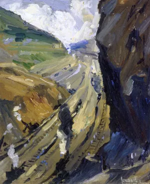 Study for the Conquerors Oil painting by Jonas Lie