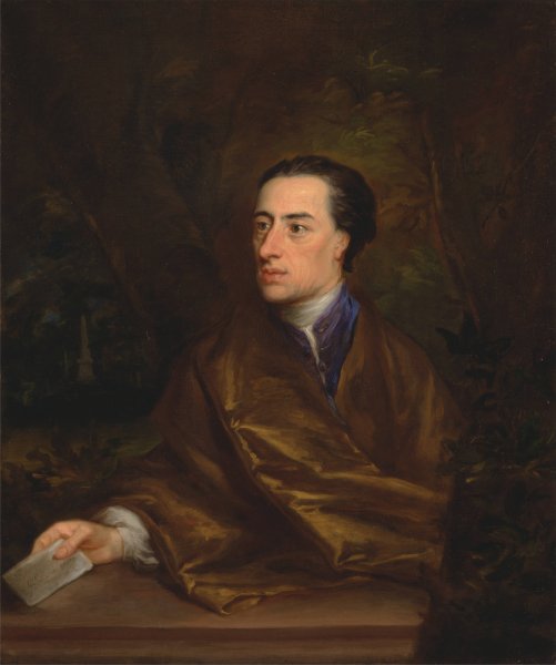 Alexander Pope by Jonathan Richardson The Elder - Hand-Painted Oil Painting Reproduction