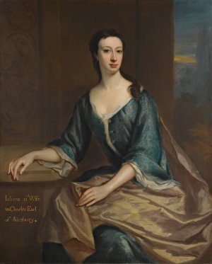 Portrait of Lady Juliana Boyle, Countess of Ailesbury Oil painting by Jonathan Richardson The Elder