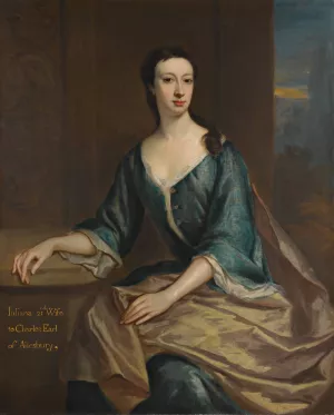 Portrait of Lady Juliana Boyle, Countess of Ailesbury by Jonathan Richardson The Elder Oil Painting