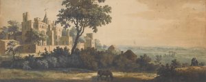Lord Tyrawley's House Upon Greenwich Hill by Jonathan Skelton Oil Painting