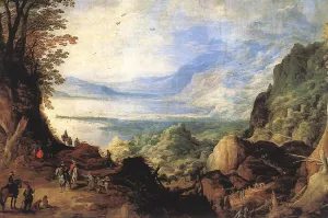 Landscape by Joos De Momper - Oil Painting Reproduction