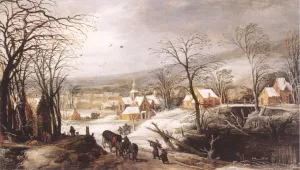 Winter Landscape Oil painting by Joos De Momper
