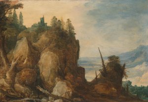 Mountain view by Joos De Momper The Younger Oil Painting