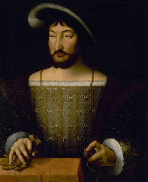 Portrait of Francois Ier, King of France by Joos Van Cleve Oil Painting