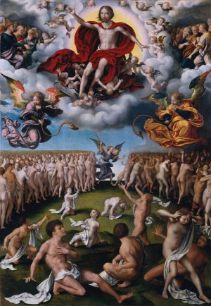 The Last Judgment by Joos Van Cleve Oil Painting