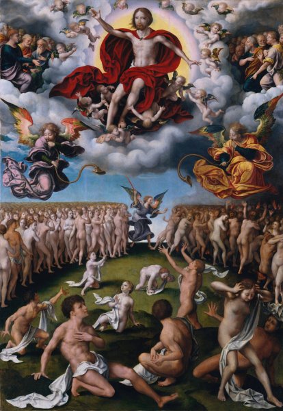 Main Product Photo of The Last Judgment  Painting by Joos Van Cleve