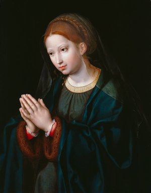 The Virgin in Prayer by Joos Van Cleve Oil Painting