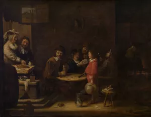 Five Senses by Joos Van Craesbeeck Oil Painting