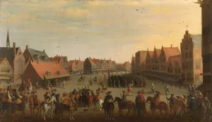 The Disbanding of the 'Waardgelders' Oil painting by Joost Cornelisz Droochsloot