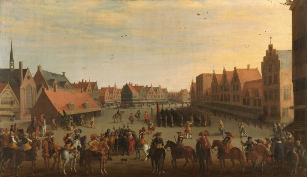 The Disbanding of the 'Waardgelders' by Joost Cornelisz Droochsloot - Hand-Painted Oil Painting Reproduction