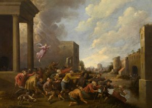 The Pool of Bethesda by Joost Cornelisz Droochsloot Oil Painting