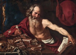 Saint Jerome by Joost Van De Hamme Oil Painting