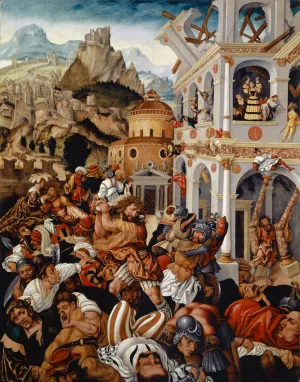 The Story of Samson Oil painting by Jorg Breu The Elder