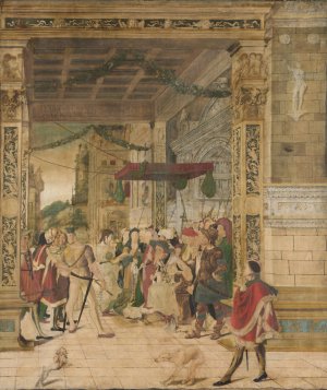 Joseph Interpreting the Dreams of Pharaoh by Jorg Breu The Younger Oil Painting