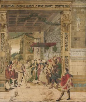Joseph Interpreting the Dreams of Pharaoh by Jorg Breu The Younger Oil Painting
