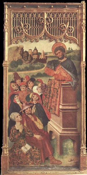 Main Product Photo of Saint Preaching Painting by Jorge Ingles