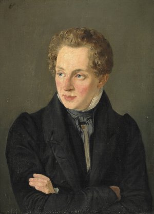 Portraet af justitsrad Jacob Rasmus Damkier by Jorgen Roed Oil Painting