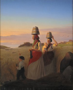 Rural Scene by Jorgen Sonne Oil Painting