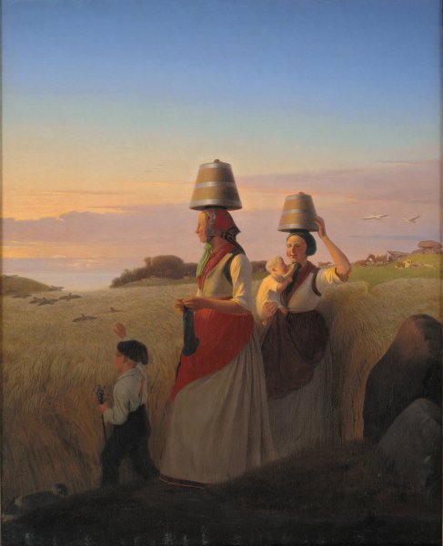 Rural Scene  by Jorgen Sonne - Hand-Painted Oil Painting Reproduction