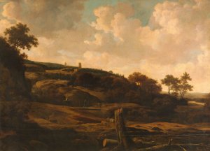 Mountainous Landscape with a Ruin by Joris Van Der Haagen Oil Painting