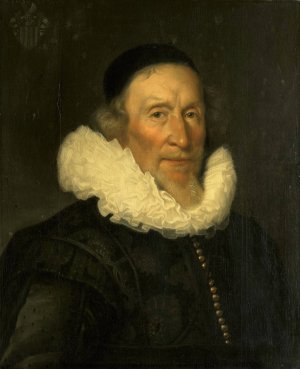 Portrait of Jacob Gerritsz van der Mij by Joris Van Schooten Oil Painting