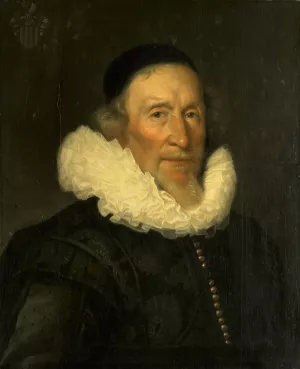 Portrait of Jacob Gerritsz van der Mij by Joris Van Schooten Oil Painting