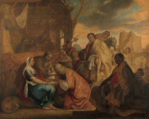 The Adoration of the Magi by Joris Van Schooten Oil Painting